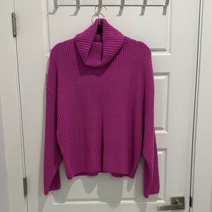 Zara Fuchsia Cowl Neck Sweater
